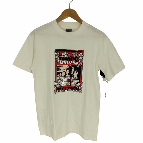 90-00S ONITAボディ バンド プリント S/S Tシャツ メンズ import:M