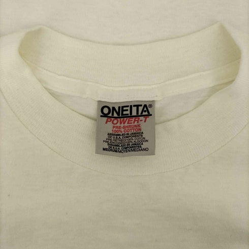 90-00S ONITAボディ バンド プリント S/S Tシャツ メンズ import:M