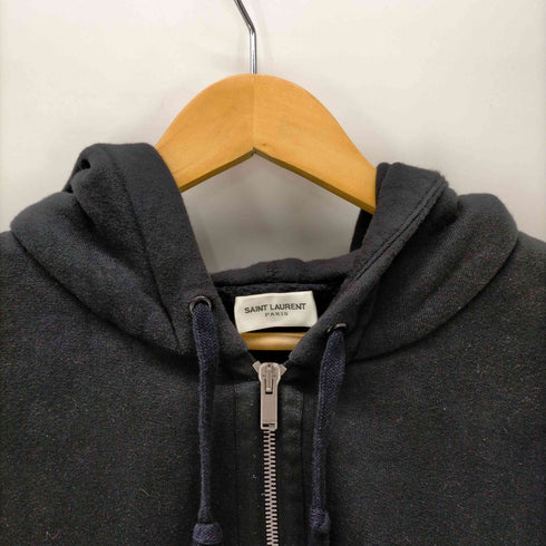 サンローランパリ SAINT LAURENT PARIS 背面ジップ デザイン ジップアップパーカー メンズ import:M