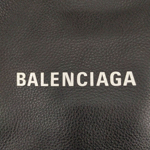 バレンシアガ BALENCIAGA NAVY CABAS S (スモール) カバス レザー レザーハンドバッグ レディース S
