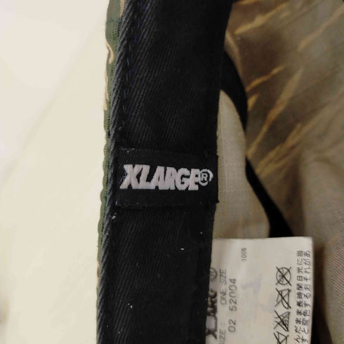 エクストララージ X-LARGE カモ柄 ロゴ 6パネルキャップ メンズ