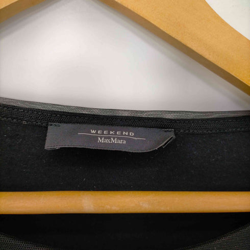 ウィークエンドバイマックスマーラ WEEKEND by Max Mara ビジュ装飾 シアー S/S ブラウス レディース