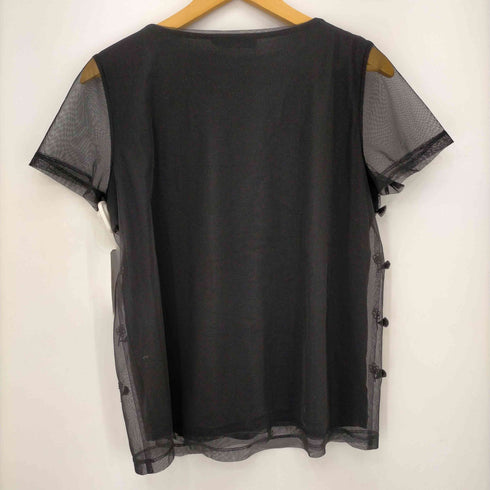 ウィークエンドバイマックスマーラ WEEKEND by Max Mara ビジュ装飾 シアー S/S ブラウス レディース
