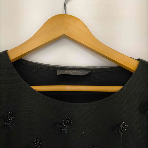 ウィークエンドバイマックスマーラ WEEKEND by Max Mara ビジュ装飾 シアー S/S ブラウス レディース