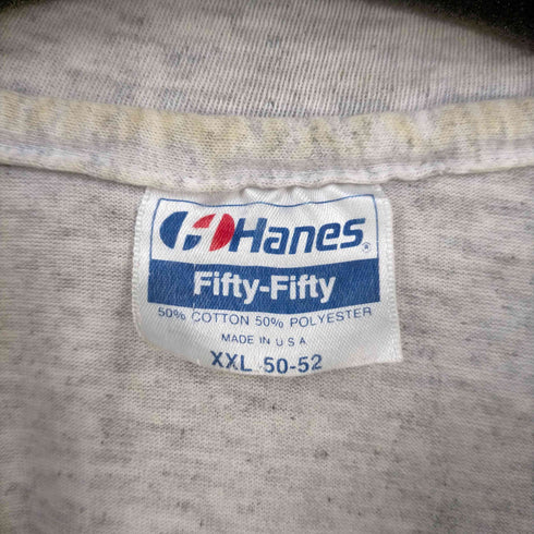 ヘインズ Hanes 90s MADE IN USA フロントプリント霜降りTシャツ Ticket to Ride 1992 メンズ import:XXL