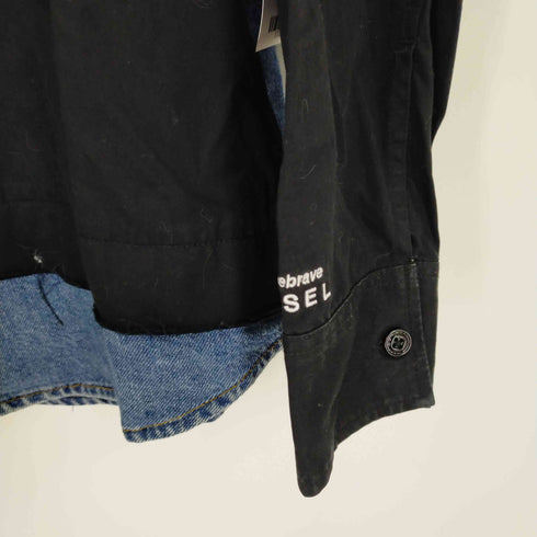 ディーゼル DIESEL VISUAL REFERENCE ONLY デニム切替シャツジャケット メンズ XS