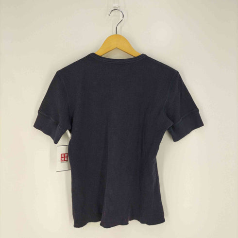 エンポリオアルマーニ EMPORIO ARMANI イタリア製 3D刺繍ロゴ Vネック ワッフルTシャツ メンズ import:M