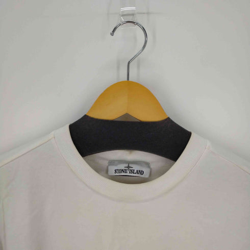 ストーンアイランド STONE ISLAND 2022年 袖口ロゴワッペン付 コットン クルーネック長袖Tシャツ メンズ import:M
