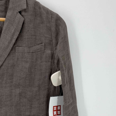 パドカレ pas de calais リネン 4B テーラードジャケット レディース
