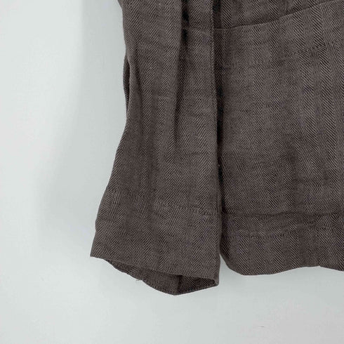 パドカレ pas de calais リネン 4B テーラードジャケット レディース