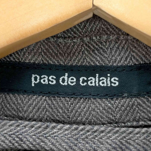 パドカレ pas de calais リネン 4B テーラードジャケット レディース