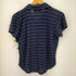 ラルフローレン RALPH LAUREN ナイロンボーダーオープンカラーシャツ レディース import:M