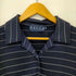 ラルフローレン RALPH LAUREN ナイロンボーダーオープンカラーシャツ レディース import:M