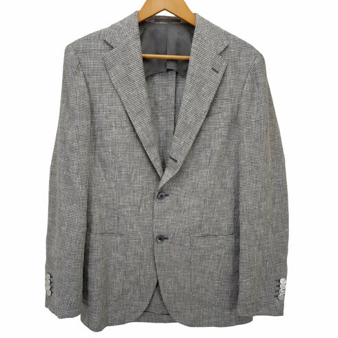 ブリラ brilla Ermenegildo Zegna Brilla per il gusto ミックスファブリック ハウンドトゥースジャケット メンズ 46