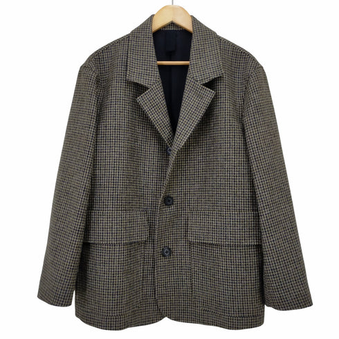 マーガレットハウエル MARGARET HOWELL FOX BROTHERS 250year anniversary 千鳥格子 2Bシングルテーラードジャケット メンズ M