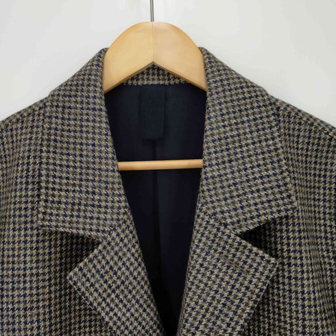 マーガレットハウエル MARGARET HOWELL FOX BROTHERS 250year anniversary 千鳥格子 2Bシングルテーラードジャケット メンズ M