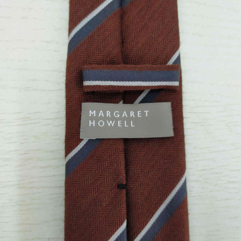 マーガレットハウエル MARGARET HOWELL レジメンタルストライプ柄ネクタイ メンズ