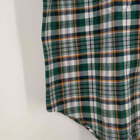 ラウンドツリーアンドヨーク roundtree&yorke OLD インド綿 チェック柄 ボタンダウン 半袖シャツ メンズ import:M