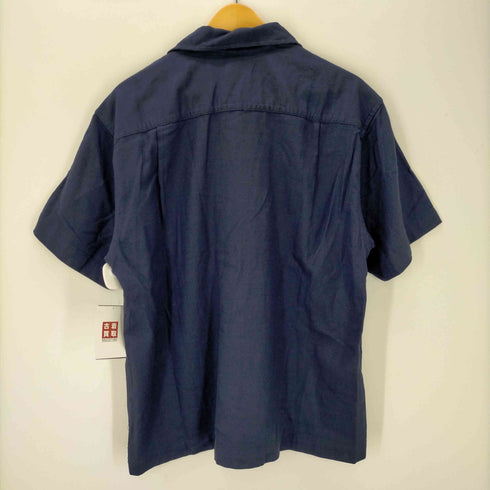 ギャップ Gap OLD GAP 白タグ インド綿 ループカラー 開襟半袖シャツ メンズ import:M