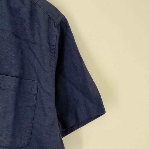 ギャップ Gap OLD GAP 白タグ インド綿 ループカラー 開襟半袖シャツ メンズ import:M