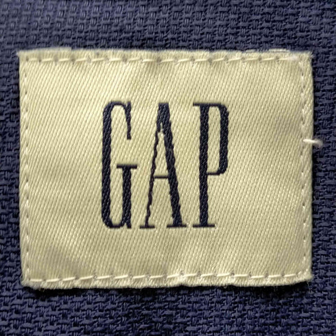 ギャップ Gap OLD GAP 白タグ インド綿 ループカラー 開襟半袖シャツ メンズ import:M