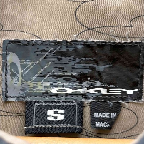 オークリー OAKLEY 00S Y2K 裏地総柄 テック 半袖シャツ メンズ import:S