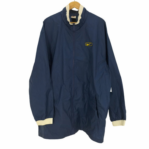 ナイキ NIKE 90S 銀タグ ラバーロゴ ナイロン ハーフコート ジャケット メンズ import:L