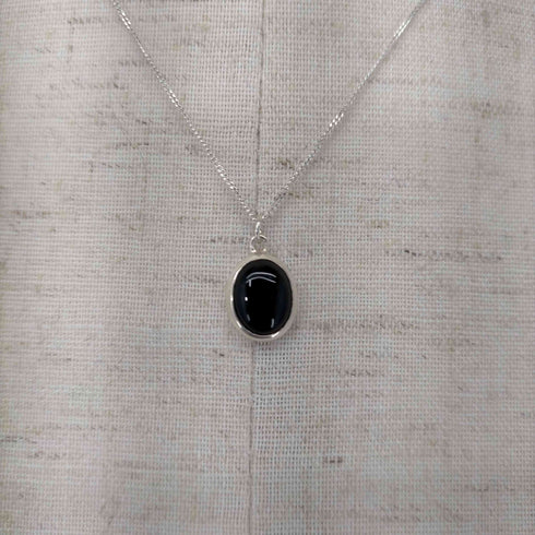 GAGAN stone necklace SILVER 925 レディース