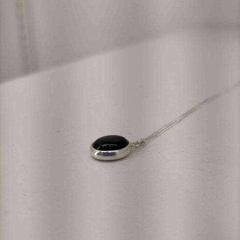 GAGAN stone necklace SILVER 925 レディース