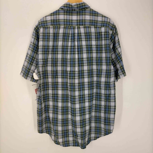 ギャップ Gap OLD GAP 紺タグ ボタンダウン 半袖チェック柄シャツ メンズ import:M