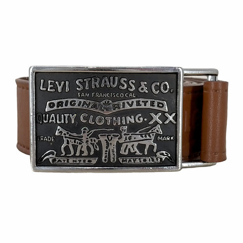 リーバイス Levis ロゴバックル レザーベルト メンズ