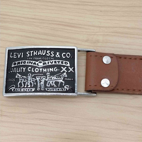リーバイス Levis ロゴバックル レザーベルト メンズ