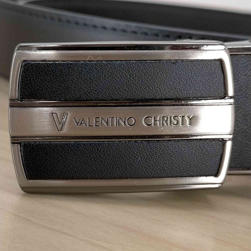 ヴァレンティノ Valentino ロゴバックル レザーベルト メンズ