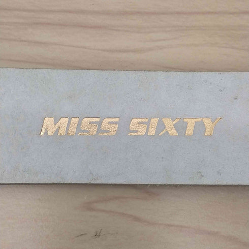 ミスシックスティ MISS SIXTY Y2K MADE IN ITALY ロゴバックル レザーベルト メンズ