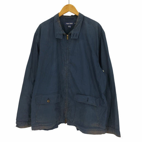ポロゴルフラルフローレン POLO GOLF RALPH LAUREN 90S コットン ハリントンジャケット メンズ import:XL