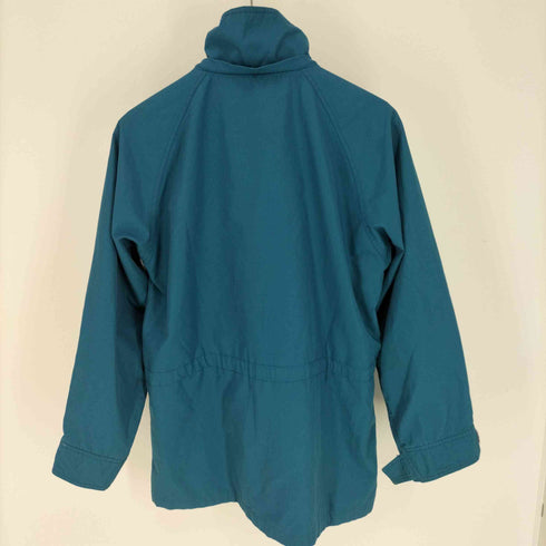 エディーバウアー Eddie Bauer 80-90S 黒タグ 裏地ブロックチェック 比翼 スタンドカラー ジャケット ユニセックス メンズ