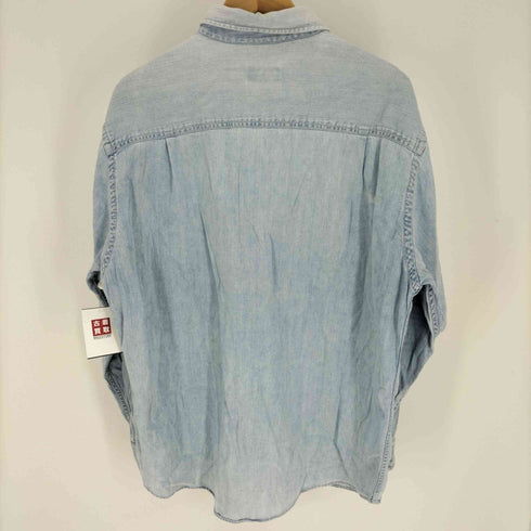 ダナキャランニューヨーク DKNY 90-00S 黒タグ ドーナツボタン デニム シャツ メンズ import:M