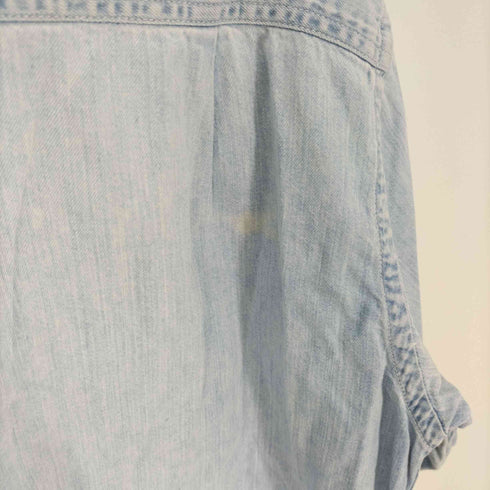 ダナキャランニューヨーク DKNY 90-00S 黒タグ ドーナツボタン デニム シャツ メンズ import:M