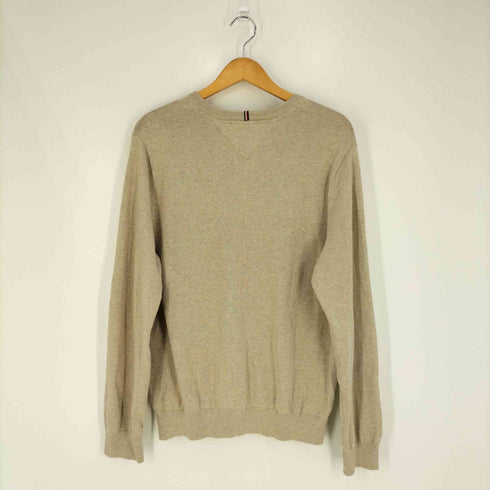 トミーヒルフィガー TOMMY HILFIGER ロゴ刺繍 Vネックニット セーター メンズ import:M