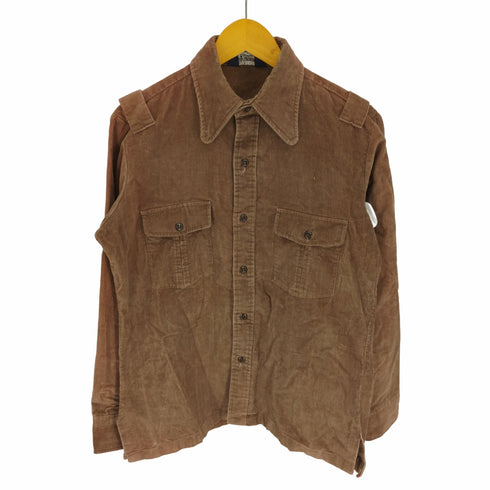 アロー Arrow brigade 70S OUTERSHIRT フラップポケット コーデュロイ シャツ ジャケット メンズ import:M
