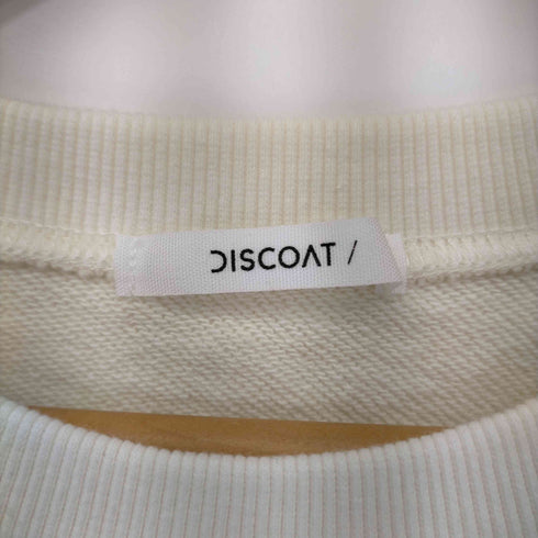 ディスコート Discoat 刺繍ロゴショートラグラン半袖スウェット レディース FREE