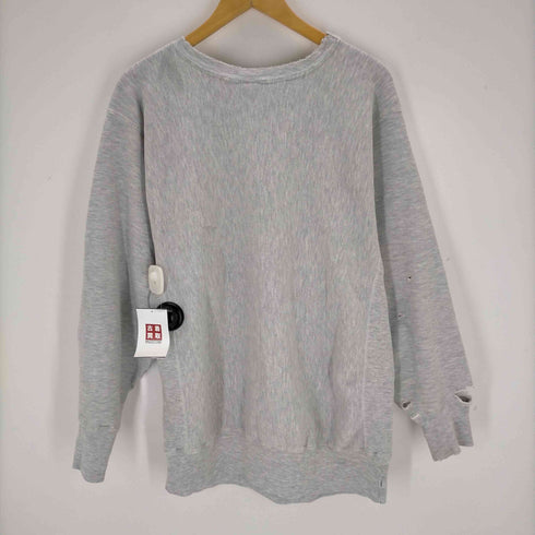 チャンピオン Champion 90S USA製 刺繍タグ reverse weave brown 大学 カレッジ ラバープリント メンズ import:XXL