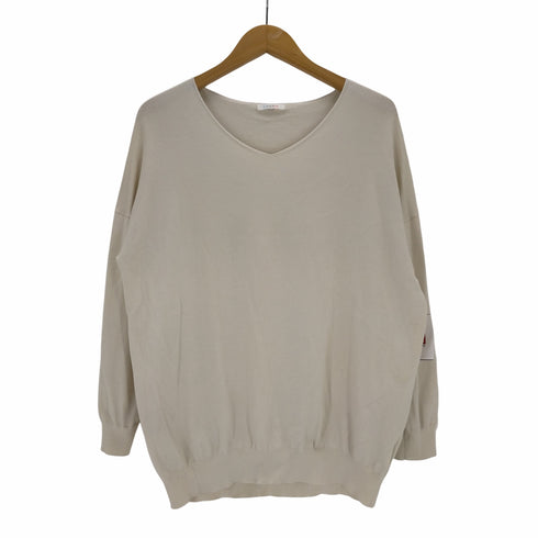 ルーニィ LOUNIE スパンシルクVネックプルオーバー レディース FREE