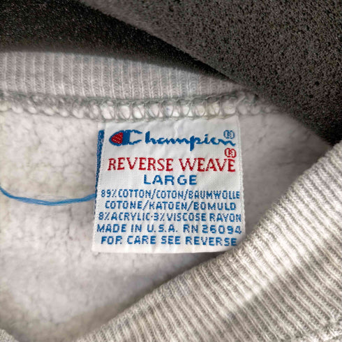 チャンピオン Champion USA製 刺繍タグ REVERSE WEAVE スナップカーディガン メンズ import:L