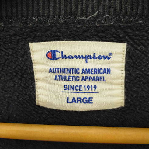 チャンピオン Champion フロント刺繍トレーナー メンズ L