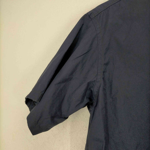 ジルサンダー JIL SANDER ポケットリブデザイン半袖比翼シャツ メンズ US:38