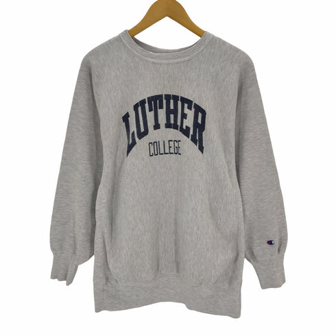 チャンピオン Champion 90S Mexico製 刺繍タグ reverse weave LUTHER カレッジ ラバープリント メンズ import:XL