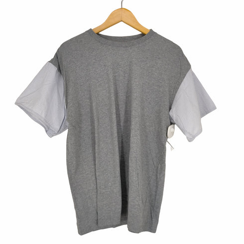 エムエムシックス メゾンマルジェラ MM6 Maison Margiela 18SS 袖シャツ切替半袖カットソー レディース JPN:M