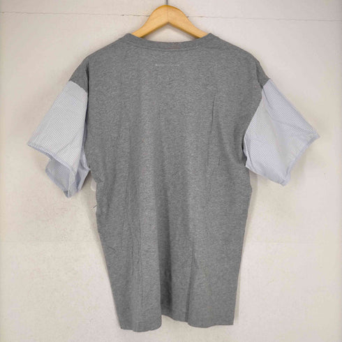 エムエムシックス メゾンマルジェラ MM6 Maison Margiela 18SS 袖シャツ切替半袖カットソー レディース JPN:M