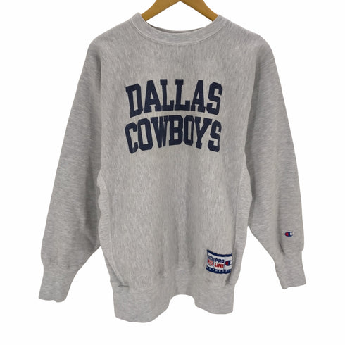 チャンピオン Champion 90S Mexico製 刺繍タグ reverse weave dallas cowboys nfl ラバープリント メンズ import:XL